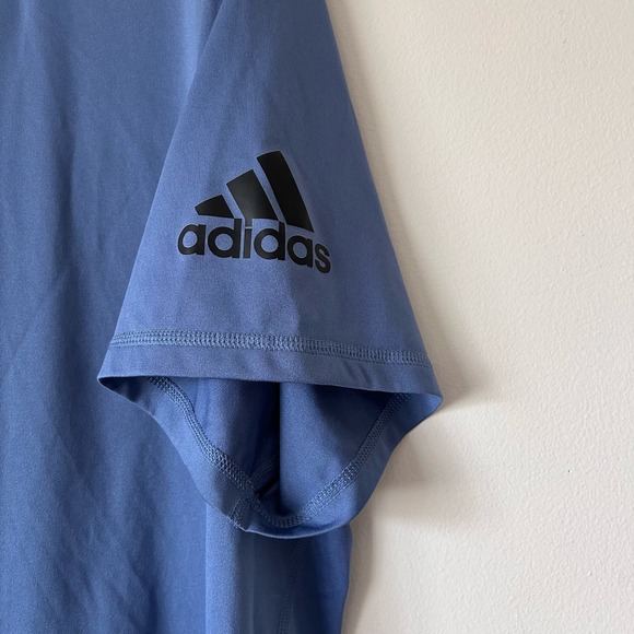 Adidas Freelift Aeroready Blue Workout Shirt Men Sz XXL - Picture 3 of 4
